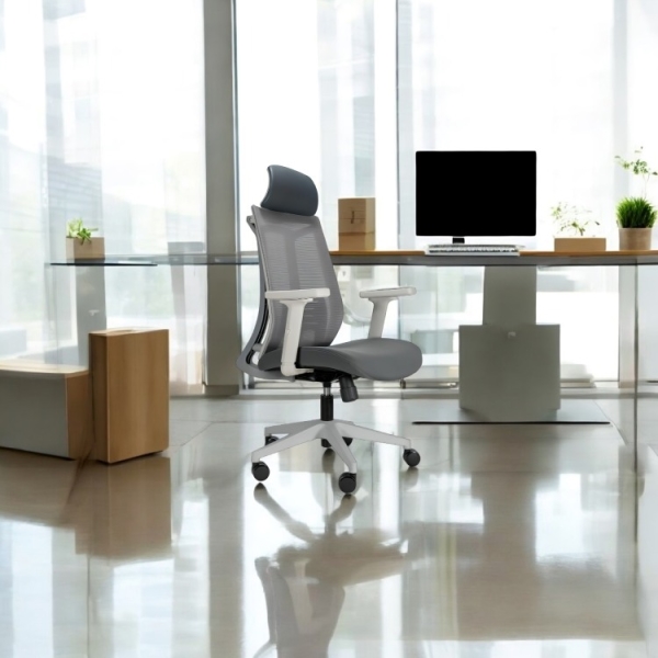 Chaise executive Gris