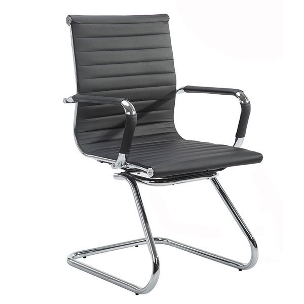 Chaise visiteur noire 89cm