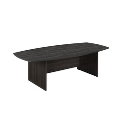 [BCUTABS2412NG] Table De Conférence En Forme De Bateau Chêne D'Angleterre + Solama Gris 2400mm