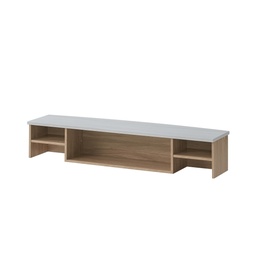 [BCU18CNW] MEUBLE ADDITIONNEL COMPTOIR  1800X350X300 Naturel blanc