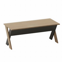 [BPEX-OMIX140-A] Bureau Operationel Omix 140 Cm Budva/Anthracite