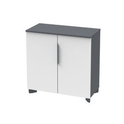 [BPRB-DOOR-W] Portes battantes Armoire basse de rangement Blancs battantes Blanc